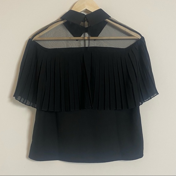 Garcia Top black pleated blouse small - Picture 12 of 15